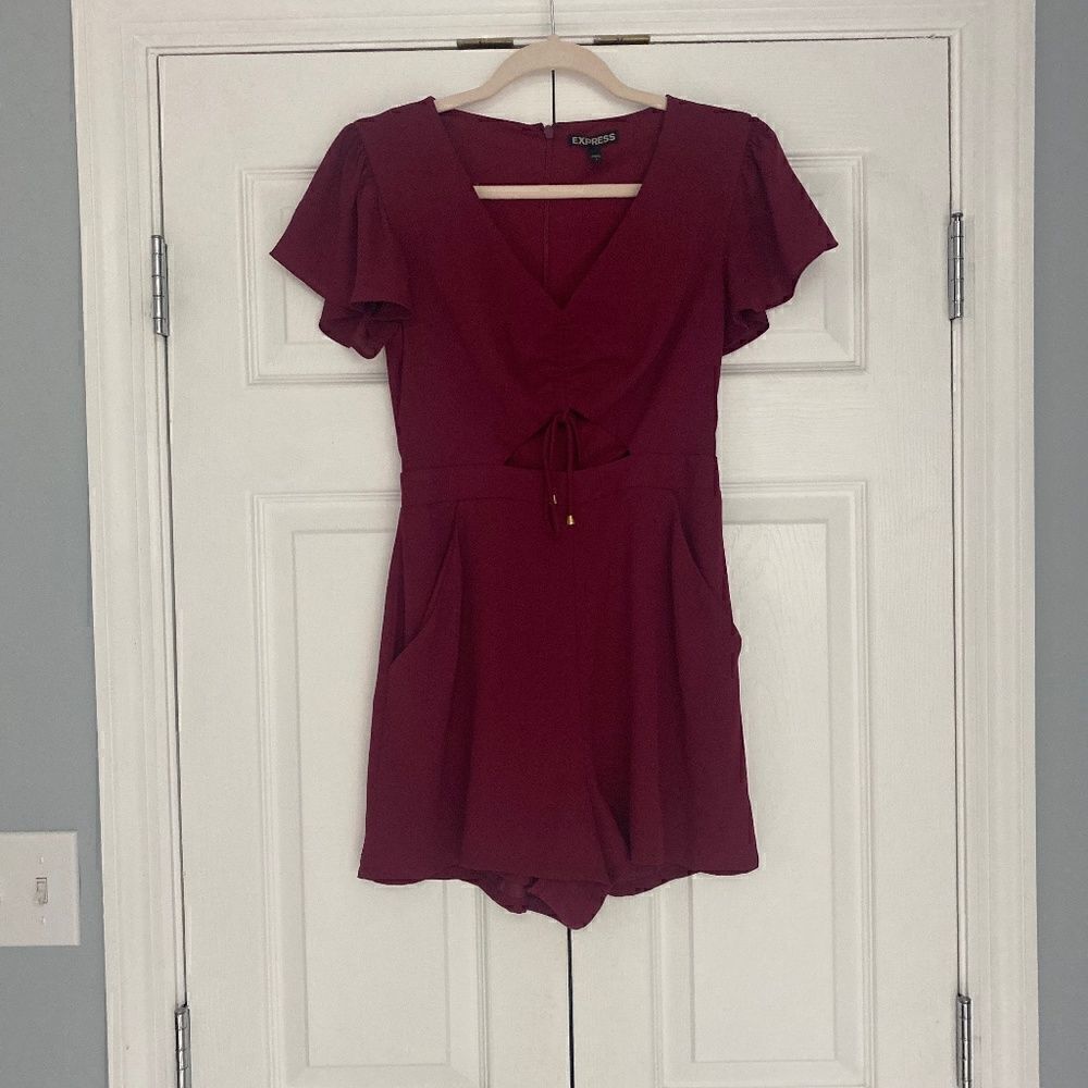 Express Romper with flutter sleeves